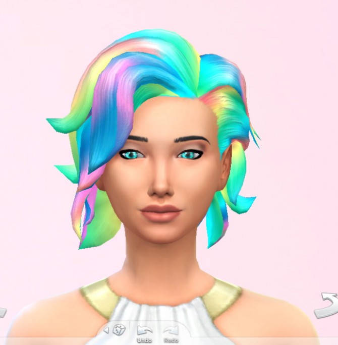 Sims 4 RAINBOW HAIR at Star’s Sugary Pixels
