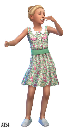 Sims 4 Dresses for girls by Sandy at Around the sims 4