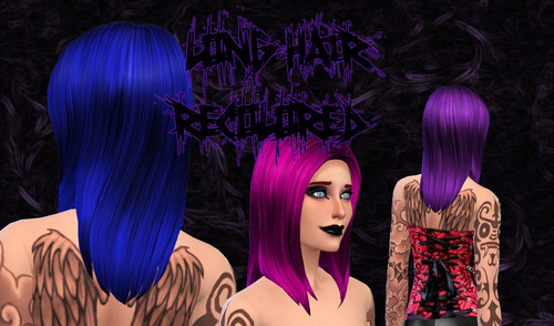 Sims 4 Hair recolor at Screech666