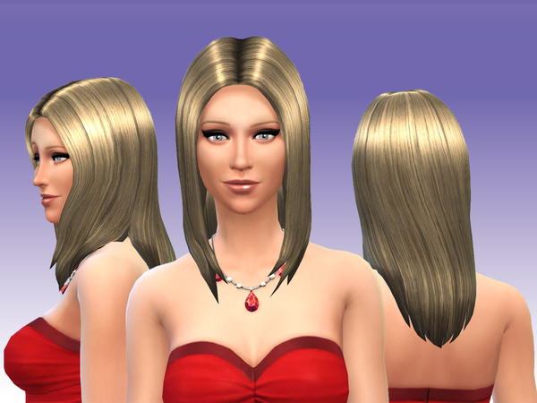 Sims 4 Light Golden Hair Color by Canelline at The Sims Resource