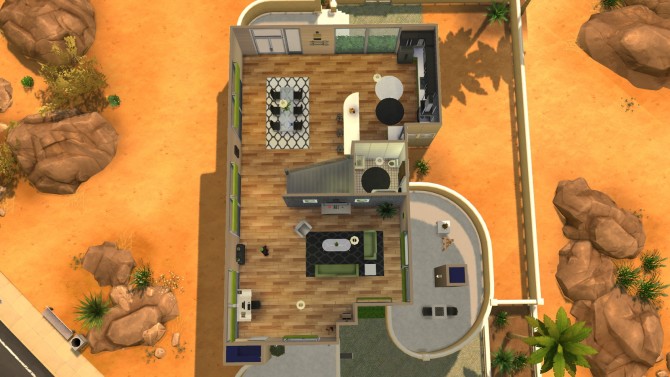 Sims 4 Oasis Modern house by Ruth Kay at Simply Ruthless