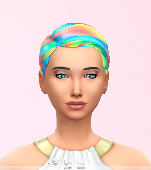 Sims 4 RAINBOW HAIR at Star’s Sugary Pixels