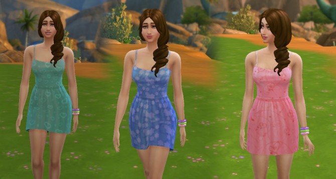 Sims 4 Simple Dress by Kiara24 at Mod The Sims