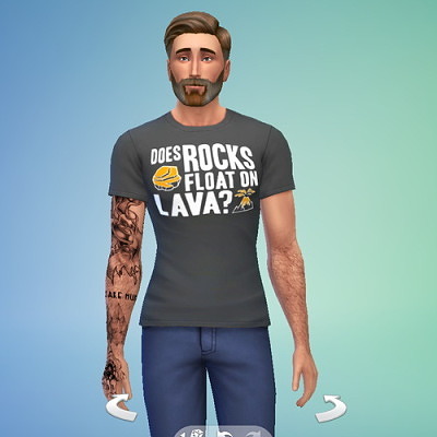 Does Rocks Float On Lava Shirt for males at RTS4CC