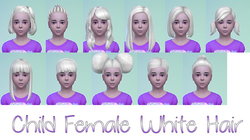 Sims 4 Child hair recolors at Star’s Sugary Pixels