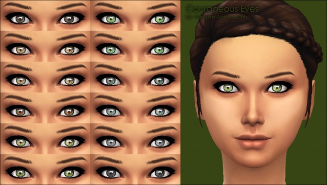 Sims 4 Courageous Eyes by Vampire aninyosaloh at Mod The Sims