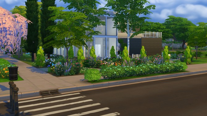 Sims 4 Amity House modern home by BaronessTrash at Mod The Sims