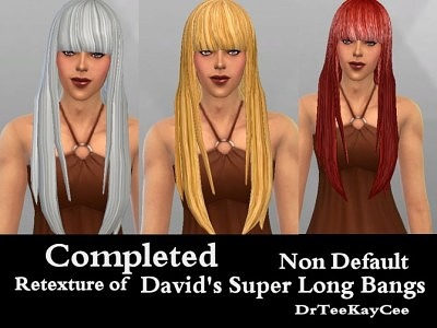 Retexture of David’s super long bangs at Sim Culture Nation
