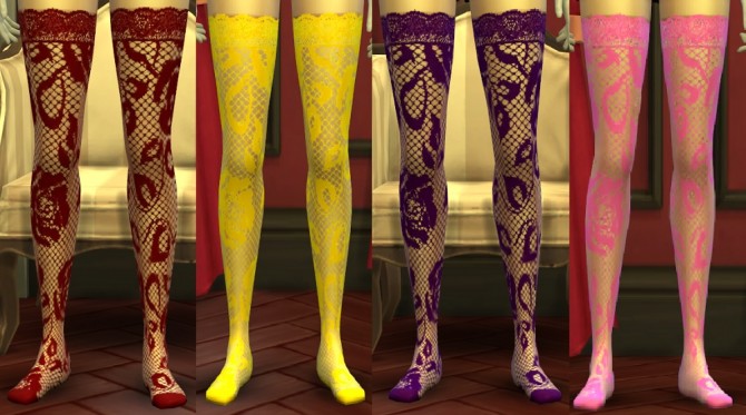 Sims 4 Lacy stockings by Darkly at Mod The Sims