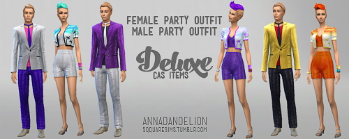 Sims 4 Deluxe CAS items at SqquareSims