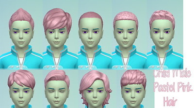 Pastel Pink Hairs for kids at Star’s Sugary Pixels