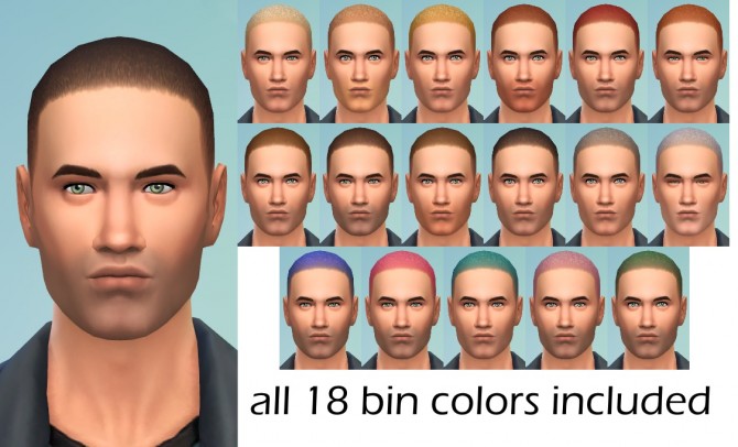 Sims 4 Short Stuff F2M hair conversion by spladoum at Mod The Sims