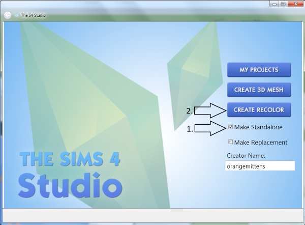 create 3d mesh sims 4
