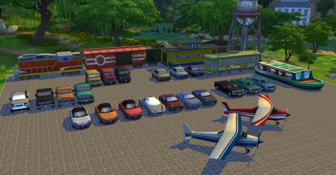 Sims 4 Decorative Vehicles Cheat   Cars, Trains, Planes by TwistedMexi at Mod The Sims