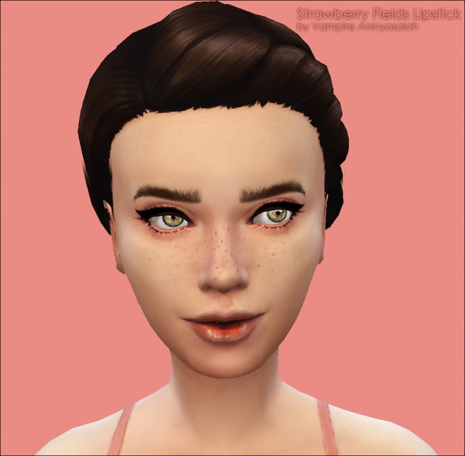Sims 4 Strawberry Fields Lipstick by Vampire aninyosaloh at Mod The Sims