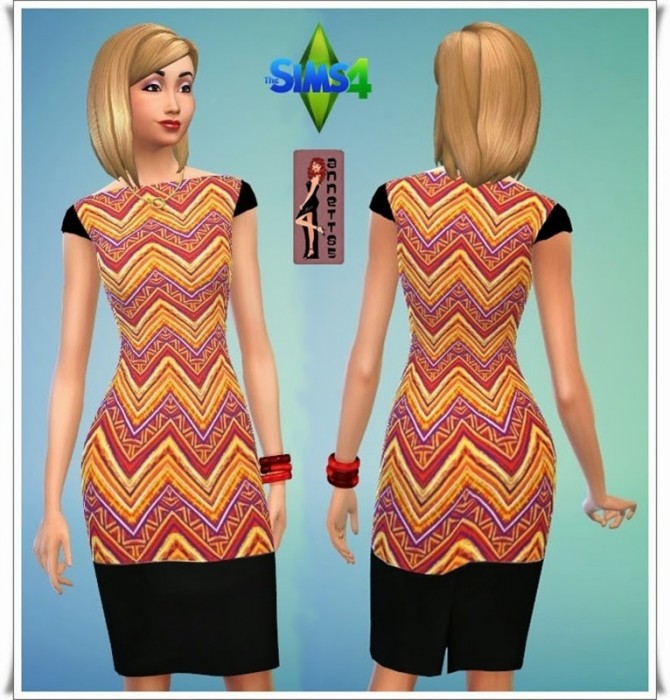 Sims 4 Aztec dresses at Annett’s Sims 4 Welt