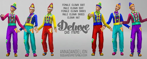 Sims 4 Deluxe CAS items at SqquareSims