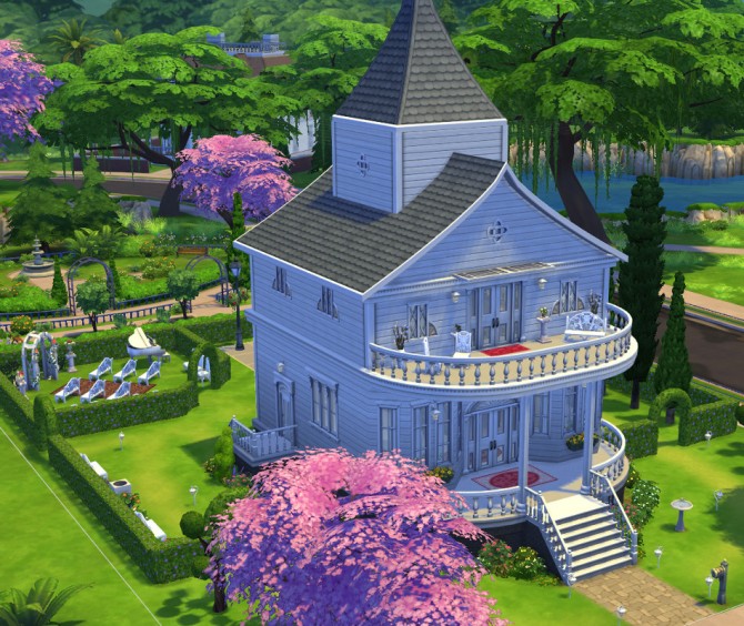 Sims 4 Wedding Venue Traditional Chapel No CC by Mateodon at Mod The Sims