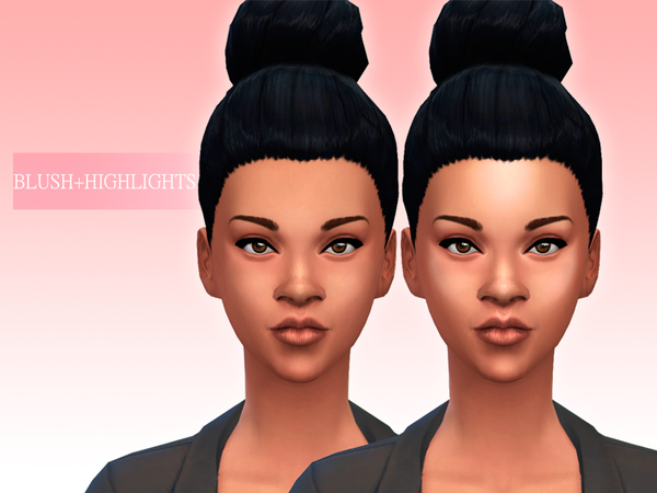Sims 4 Blush + highlights by OnigiriSims at The Sims Resource
