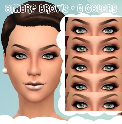 Ombre Brows by Cloud9sims at Mod The Sims