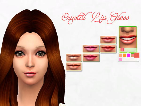 Sims 4 Crystal Lip Gloss by SakuraPhan at TSR