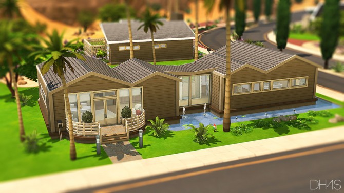 Sims 4 125 Palm Spring Avenue, California house by Samuel at DH4S