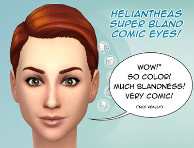 Super bland comic eyes by Helianthea at Mod The Sims