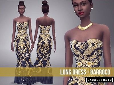 Barroco Long Dress at Laude Studio