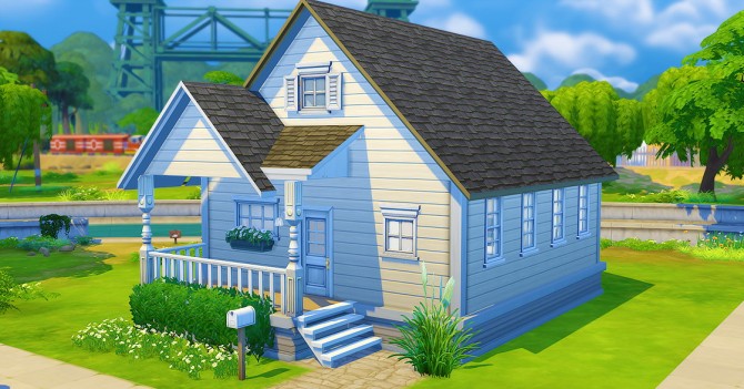 Sims 4 Lofty Beginnings Starter Home at Seventhecho