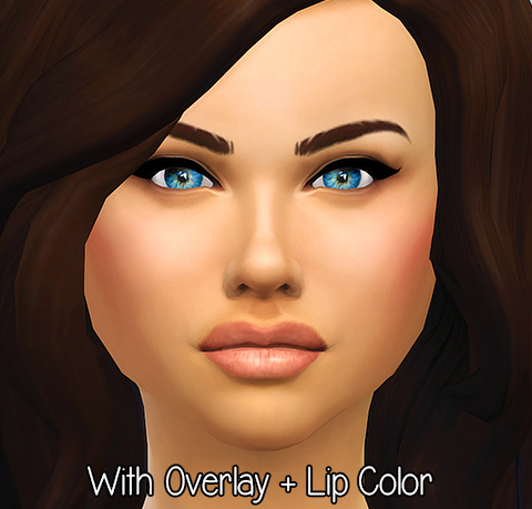 Sims 4 Natural  lips overlay at Seventhecho