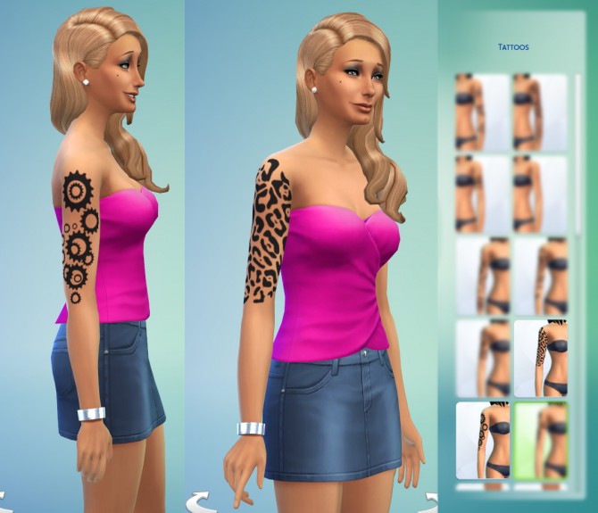 Sims 4 Right Arm Tattoos by ERae013 at Adventures in Geekiness