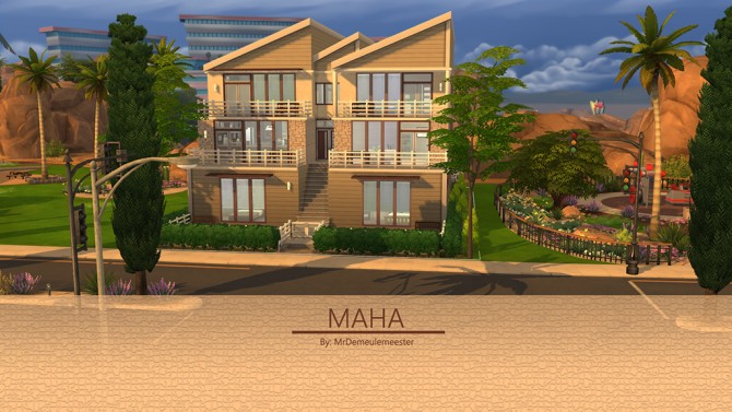 Sims 4 MAHA Modern House by MrDemeulemeester at Mod The Sims