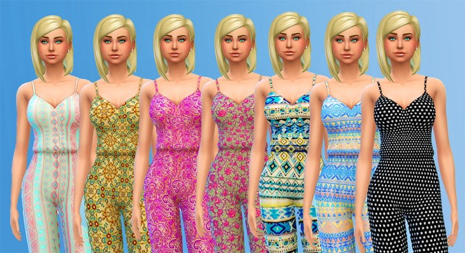 Sims 4 Patterned Jumpers (non default) at Seventhecho