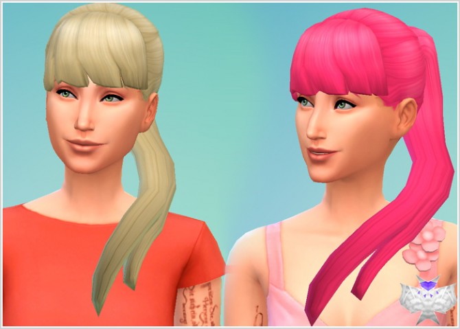 Sims 4 Side Ponytails EAs Mesh Modified at David Sims