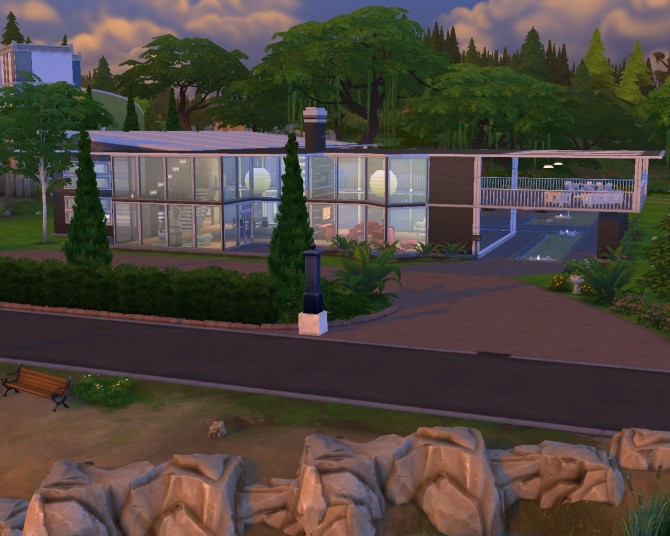 Sims 4 Modern Vista home by Hannes16 at Mod The Sims