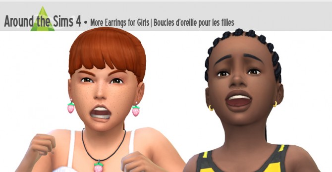 Sims 4 More earrings for girls at Around the Sims 4