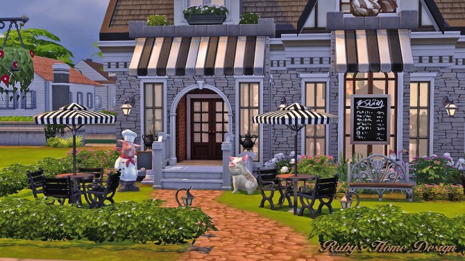 Sims 4 Grannys Kitchen lot by Ruby Red at Ruby’s Home Design