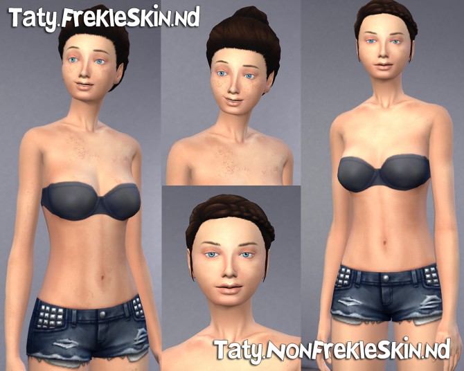 Sims 4 Freckled Skin Non Default at Taty – Eámanë Palantír