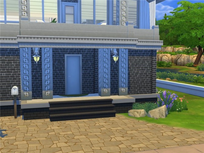 Sims 4 Small box house by Natali Nik at ihelensims