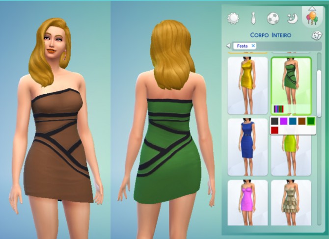 Sims 4 Formal lines dress by Kiara24 at Mod The Sims