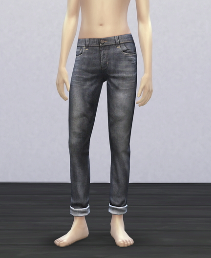 Sims 4 Black jeans for males at Rusty Nail