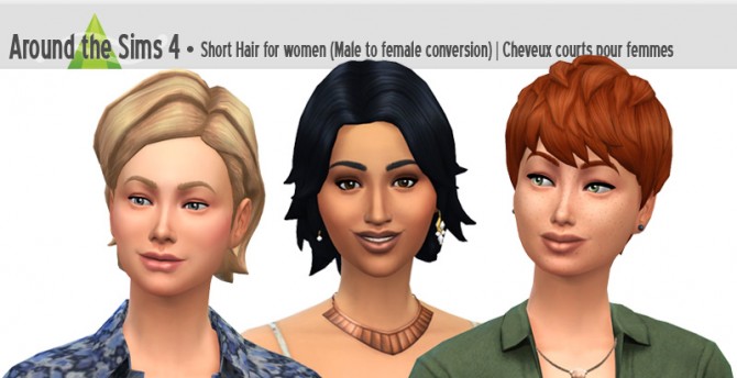 Sims 4 Short hair for females at Around the Sims 4