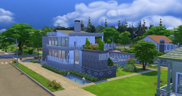 Sims 4 Modern 1 house by Schnattchen at Blacky’s Sims Zoo