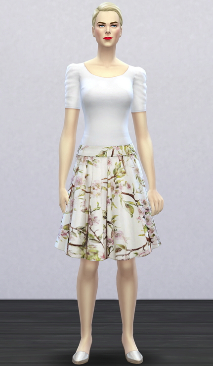 Sims 4 SS 2014 D&G 2 skirt at Rusty Nail