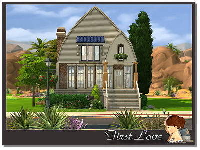 First Love house by Evanell at The Sims Resource