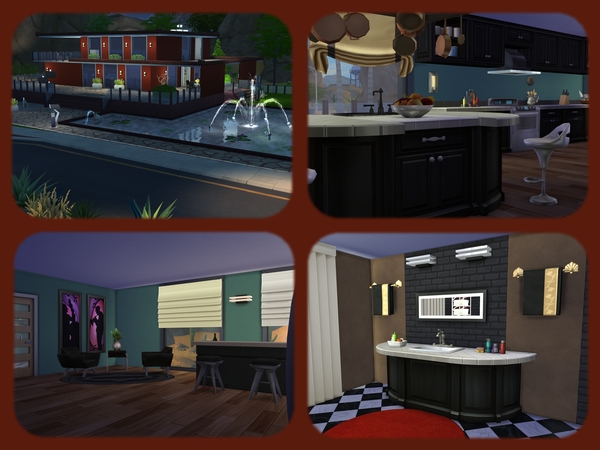 Sims 4 Modern Home 1 by Maxi Sims at Akisima