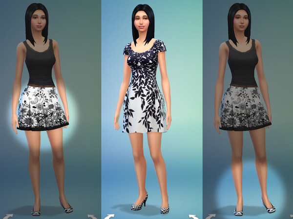 Sims 4 Simple Black and White Set by Miep at The Sims Resource