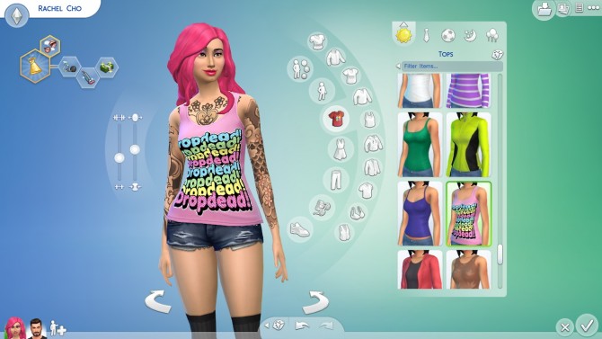 Sims 4 Drop Dead items redone by Ellen at Charmelleon
