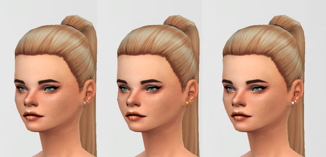 Sims 4 R/L Lobe and Upper Lobe Earrings at Puresims
