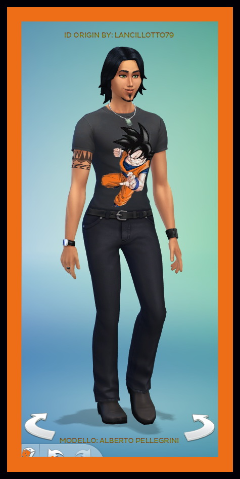 Sims 4 Goku black shirt by Gladiatore79 at The Sims Lover